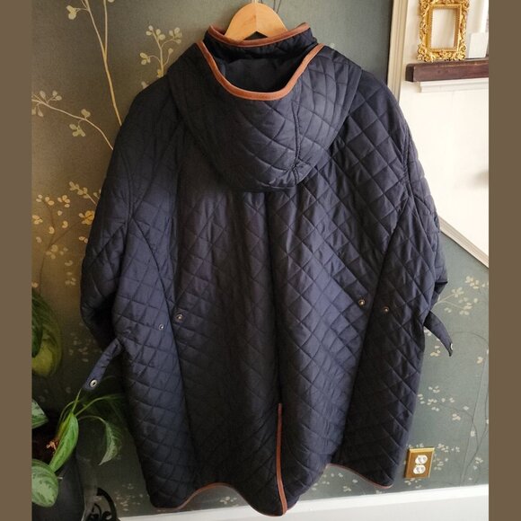 Ralph Lauren navy Quilted Coat, XXL - Picture 3 of 8